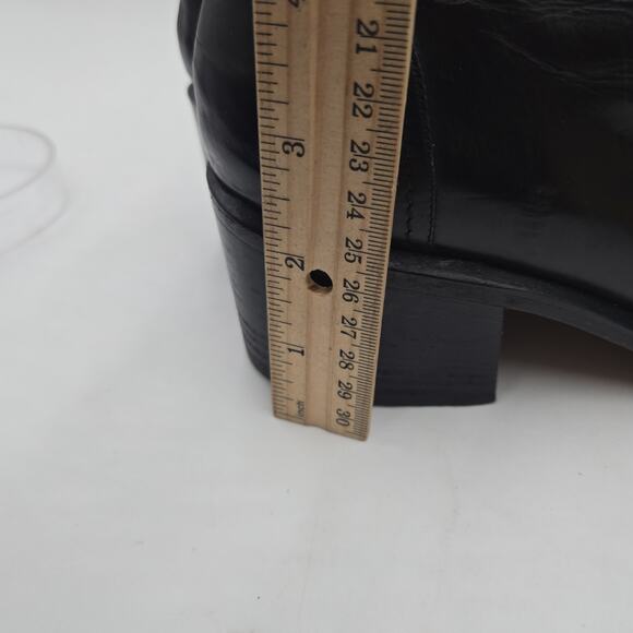 Vintage Via Spiga Boots Size 10 Black Lace Up Leather Italy Rare READ Victorian - Picture 9 of 9